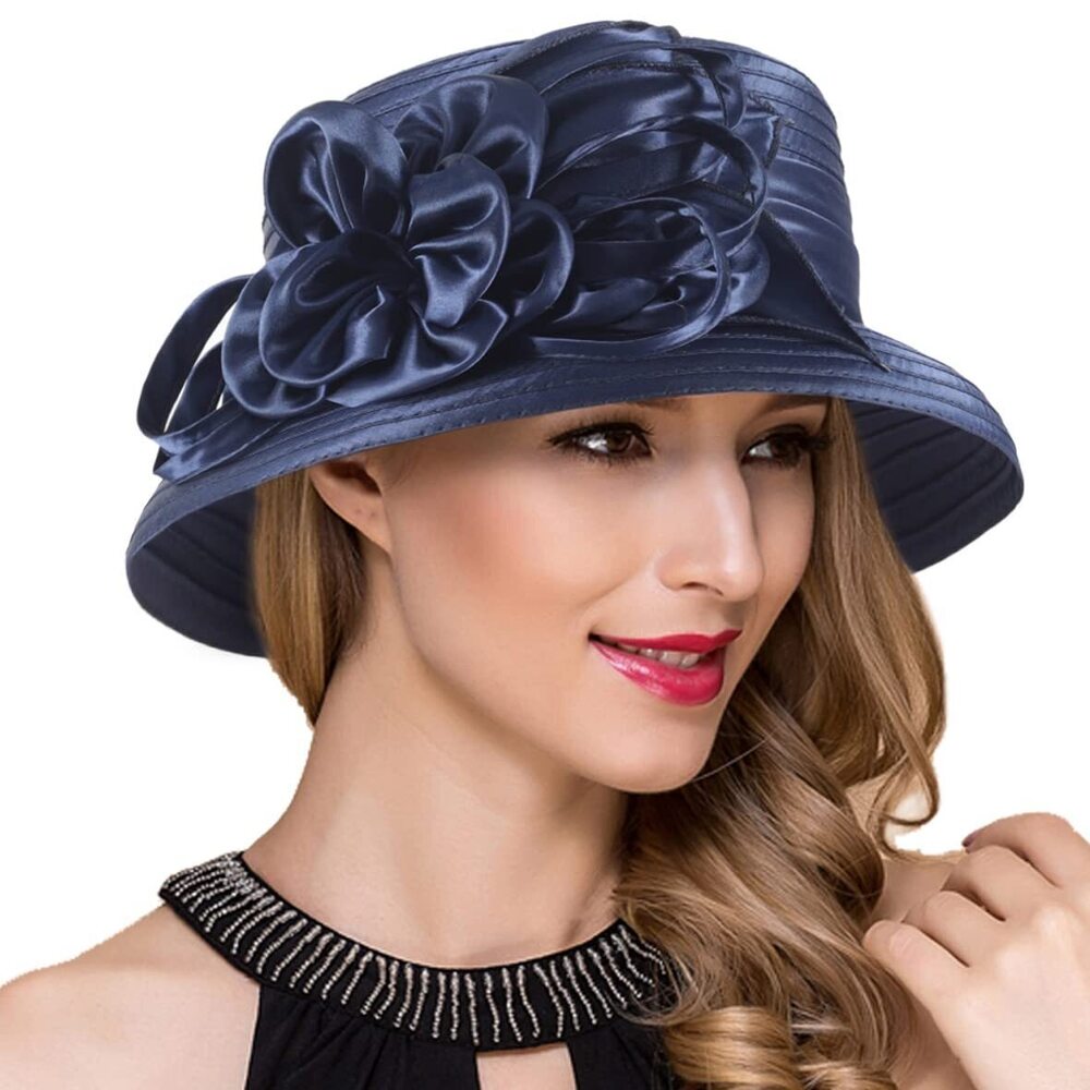 4765 Women Derby Church Dress Bucket Hat Fascinators Bridal Tea Party